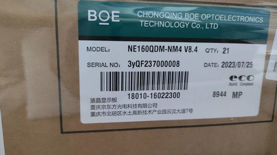 kopen BOE 16 inch Desktop lcd paneel NE160QDM-NM4 2560*1600Pixels 188ppi 1250CD/M2 3.3V buitenshuis Hoge helderheid lcd paneel online manufacture