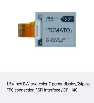 Goede prijs. 1,54-inch zwart-wit E Ink-display met SPI-interface voor elektronische prijskaartjes en smart home online