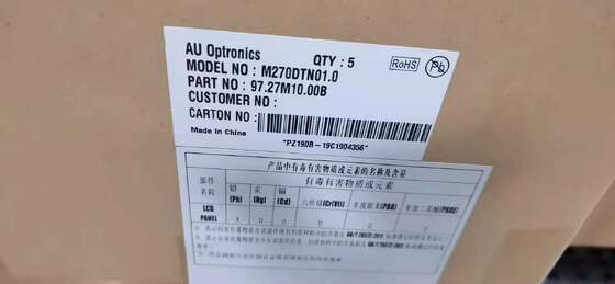 kwaliteit AUO 27 inch LCD-schermpaneel met 2560x1440 pixels 350 cd/m2 Helderheid en 130 Pin Connector Fabriek