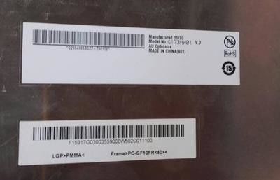 Goede prijs. AUO Industriële LCD-display 17,3 inch 400cd/m2 Helderheid 30-pins Connector Touchscreenpaneel online