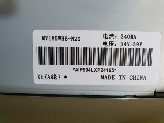 BOE 18,5 inch LCD-displaypaneel met 1366x768 pixels en 30 pin connector TFT-LCD module