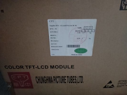 5.7 inch Industrial LCD Display 40 Pin 139PPI CLAA057VC01CW NTSC CPT